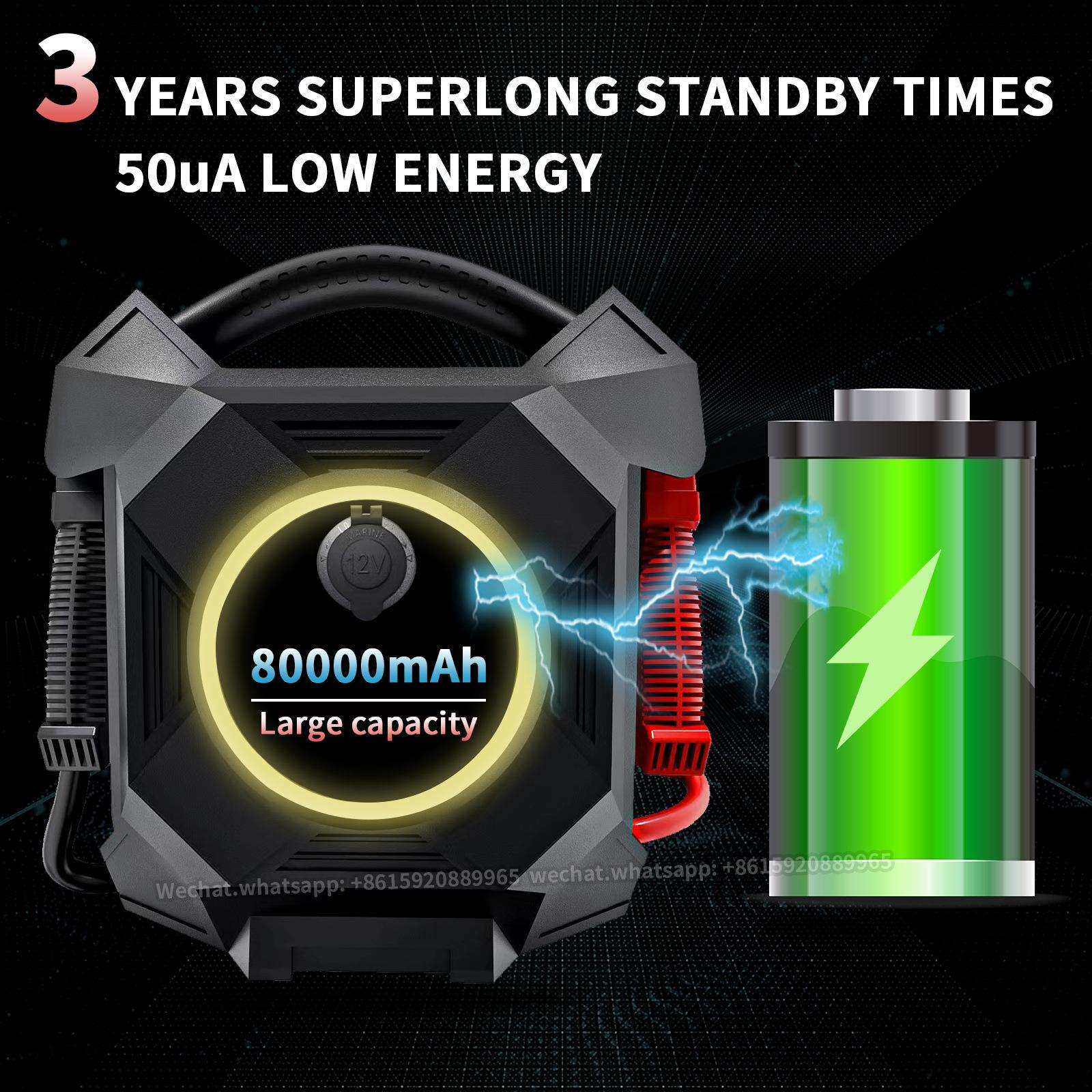 多年厚汽车应急启动电源12V/24V 可以启动飞机 坦克的大功率电源