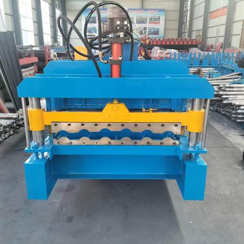 彩钢板压制放树脂瓦设备铝板放树脂瓦机器800瓦片成型机