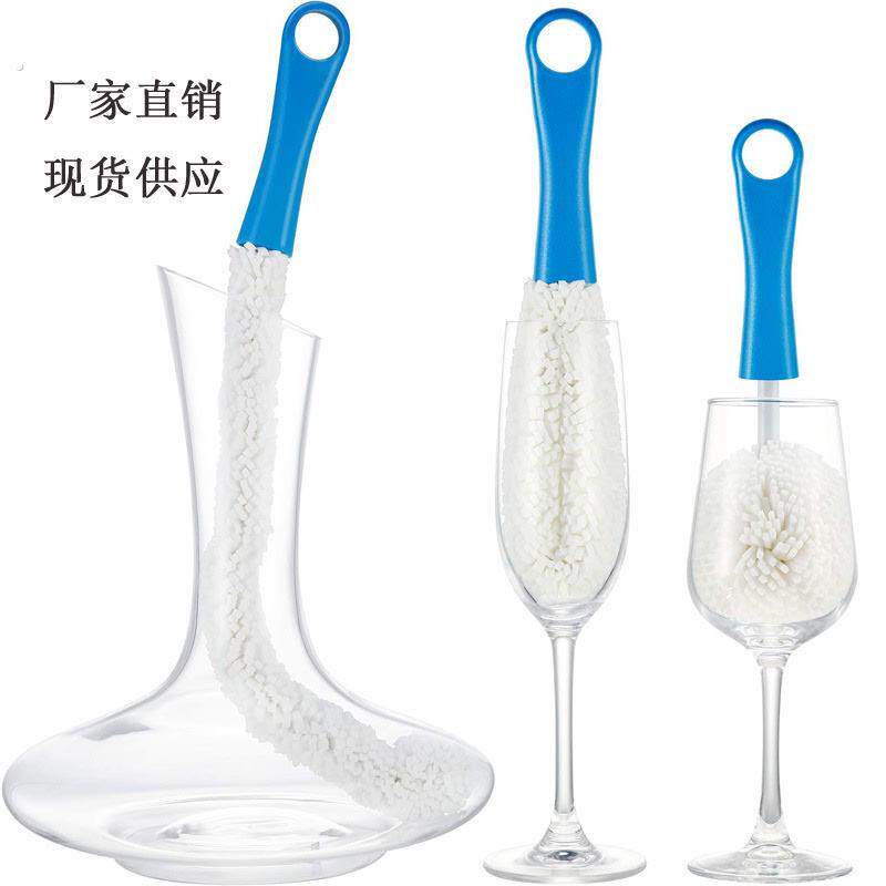 玻璃杯红酒葡萄酒杯杯刷子多功能洗醒酒器刷酒具酒瓶可弯曲清洁刷