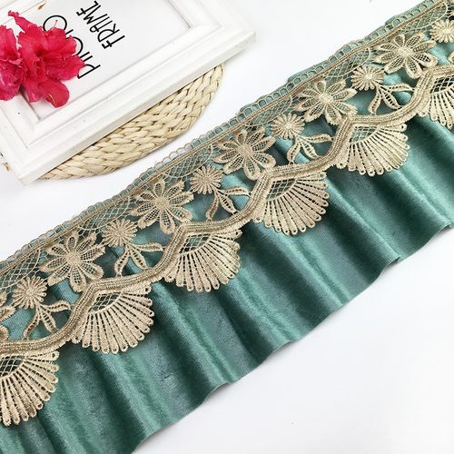 18厘米意大利绒带花边沙发垫装饰花边下摆裙边辅料窗帘底边加宽