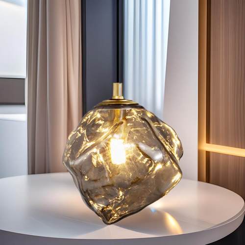 熔岩灯过道走廊灯具现代简约餐厅楼梯入户玄关阳台灯冰块玻璃吊灯