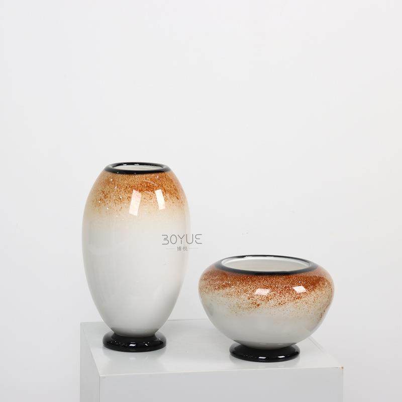 轻奢高级洒金中古琉璃花瓶家居样板间插花器酒店客厅酒柜高级摆件,鲜花速递/花卉仿真/绿植园艺,割草机/草坪机,淘宝优惠券,粉丝福利购,淘宝优惠卷