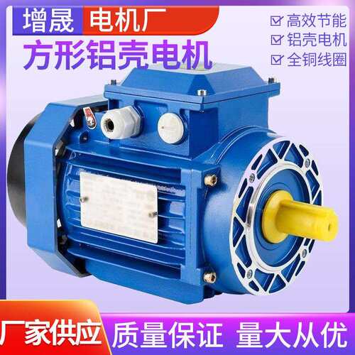 厂家供应MSY100L1-4方形铝壳减速电机微型国标铜线电机三相纯铜芯