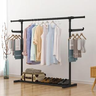 简易晾衣架落地折叠阳台挂衣服架子家用卧室家用晒衣杆折叠挂衣架