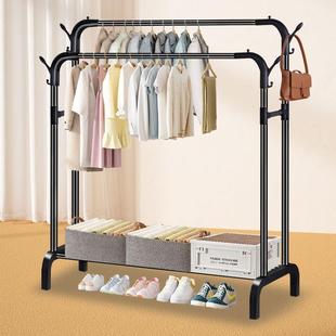 新款 家用阳台衣帽架室内收纳晒衣架挂衣服架子卧室 晾衣架落地立式