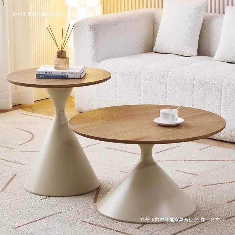 北欧奶油风圆形茶几家用设计师小户型客现代实木民宿简约小户茶几,鲜花速递/花卉仿真/绿植园艺,割草机/草坪机,淘宝优惠券,粉丝福利购,淘宝优惠卷