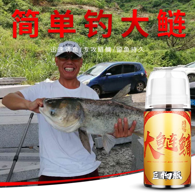 龙鳞巨物专钓花鲢白鲢专钓鲢鳙饵料小药套装大头鱼酸臭大物浮钓