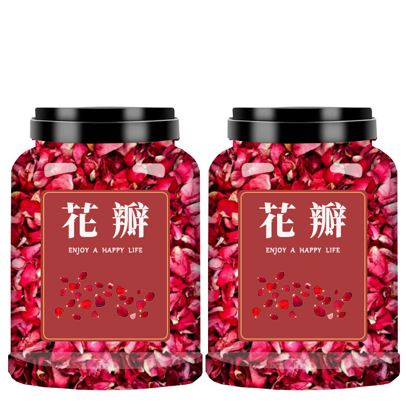 玫瑰花瓣500g泡澡干花瓣可食用玫瑰花瓣泡水酒醋烘焙做阿胶糕