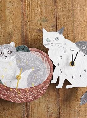MATSUO MIYUKI松尾美雪/艺术家款/猫咪挂钟