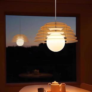 日落餐厅吊灯中古高级感吧台岛台氛围灯孟菲斯设计师夕阳落日余晖