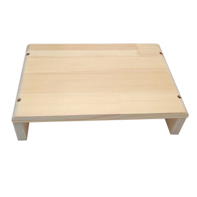 电脑增高架实木显示器架办公桌面收纳置物架底坐支架抬高架可定制