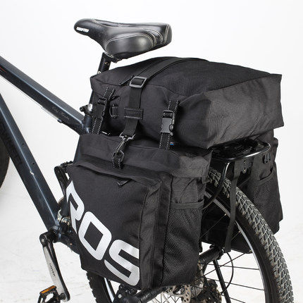 乐炫 自行车山地车驮包后货架包大容量防水 长途川藏骑行驼包装备