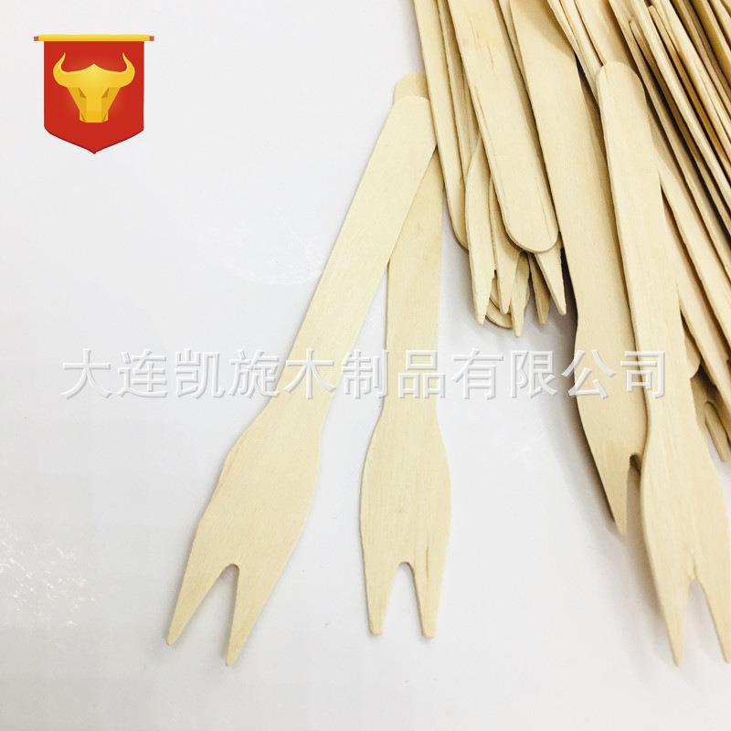 85水果叉 一次性木制果叉一次性水果叉 箱装甜品叉 签创意