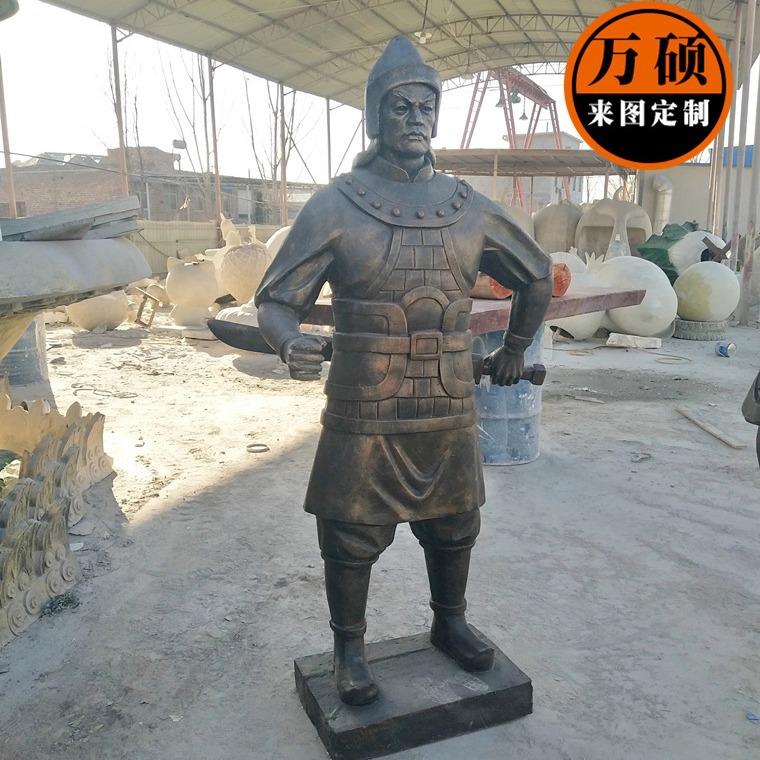 玻璃钢雕塑制作仿铜古代人物武士兵马俑人像摆件玻璃钢雕塑