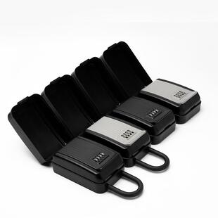 挂钩防盗防水密码钥匙盒挂式密码盒金属锁盒民宿户外储存盒keybox