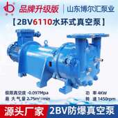 真空泵抽气泵电机4kw防爆水环式 2BV6110 Ex防爆式 真空泵厂家博山