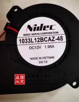 NIDEC E1033L12BCAZ-48 DC12V 1.95A 离心涡轮鼓风机 风扇