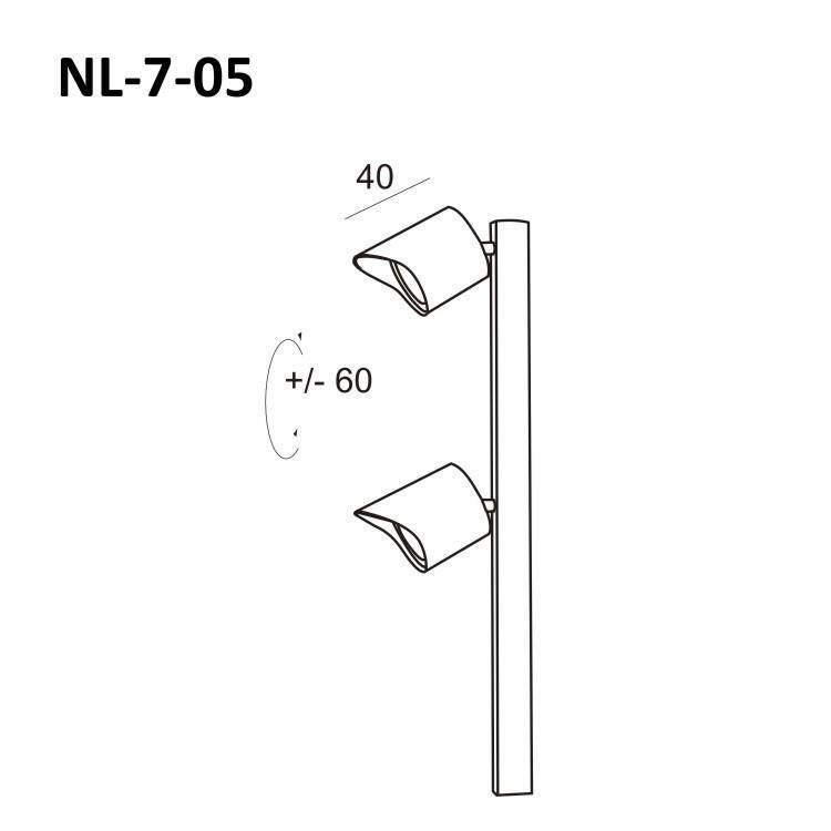 led立杆射灯 2*3w聚光灯展柜灯珠宝玻璃柜展示柜珠宝柜博物馆