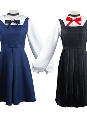 东山小红cosplay服装日系蓝色黑色cos制服电锯人cos服