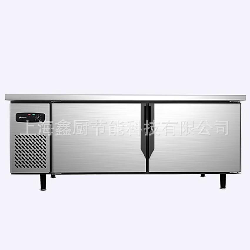 银都冷藏工作台餐饮店设备卧式冰箱厨房平冷操作台不锈钢商用冰柜 - 实物图