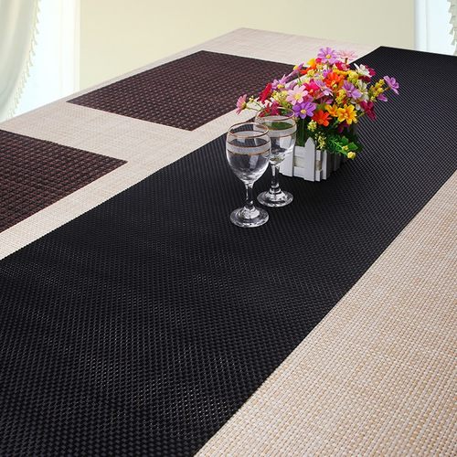 丽台纯色PVC环保桌旗 欧式田园餐旗酒店西餐垫防滑餐桌垫隔热垫