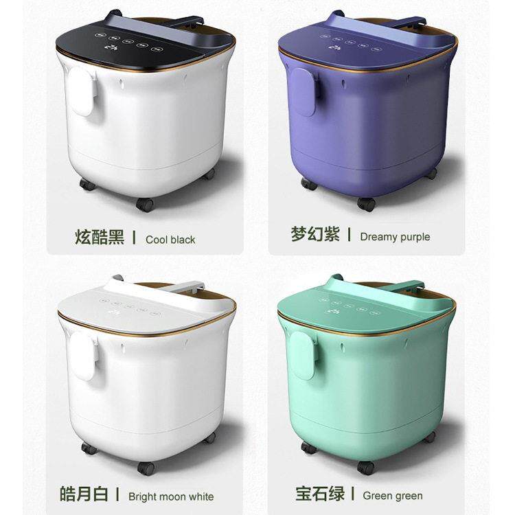 足浴盆泡脚桶全自动加热洗脚盆家用电动按摩泡脚盆过小腿足浴盆