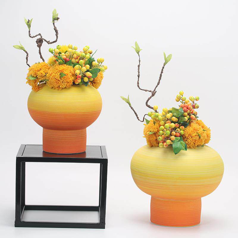 新中式仿真整体花艺假花绿植盆栽餐桌样板房客厅电视柜装饰品摆设