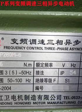 山东源头厂家直供YVP280M-6/55W低噪音变频调速三相异步电动机