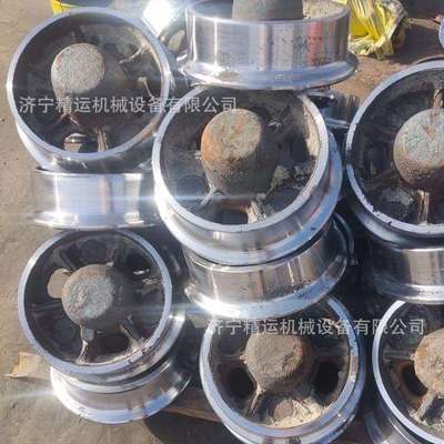 矿车轮300*600标准蒙头轮平板车承重轮对窑车轮实心空心轮对厂家