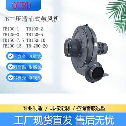 TB全系列风机TB200-20TB200-15TB150-10TB150-7.5中压鼓风机