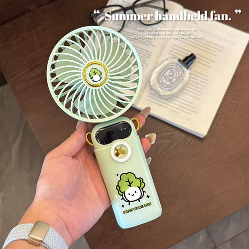 可爱手持小风扇便携式随身宿舍学生静音usb充电小型女生小电风扇