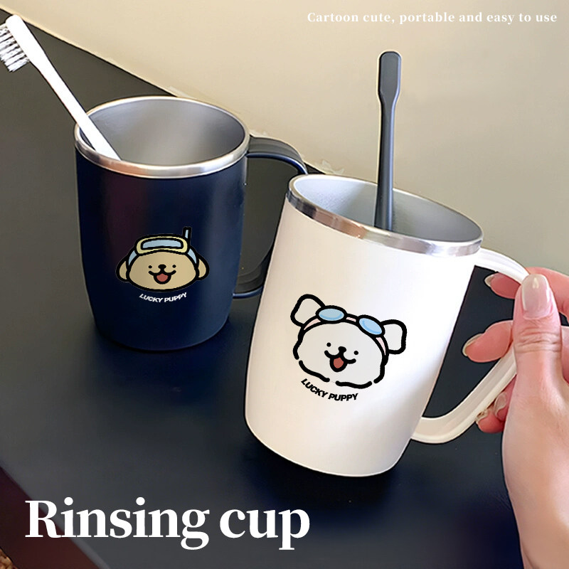 304不锈钢洗漱口杯防霉刷牙杯子带手柄高颜值可爱情侣杯2026新款,家庭/个人清洁工具,洗漱杯,淘宝优惠券,粉丝福利购,淘宝优惠卷