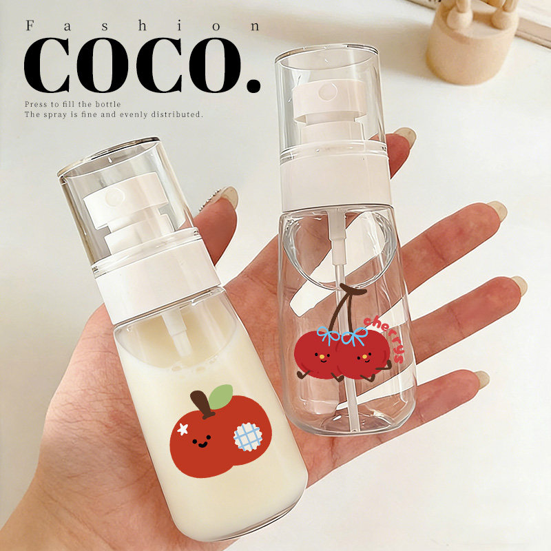 可爱墩墩瓶喷雾分装瓶细雾补水按压式化妆爽肤水喷壶酒精旅行喷瓶