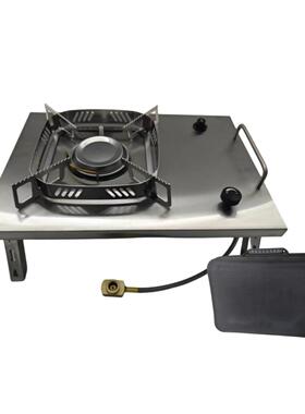 IGT户外卡式炉卡片折叠野餐焚火台桌面柴火野炊不锈钢烧烤炉