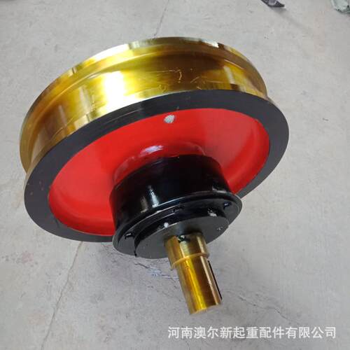 供应 ZG55号钢 φ400*120单边角箱轮 双梁小车车车组