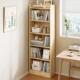 书架落地置物架一体靠墙自由组合实木儿童学生阅读家用书柜收纳柜