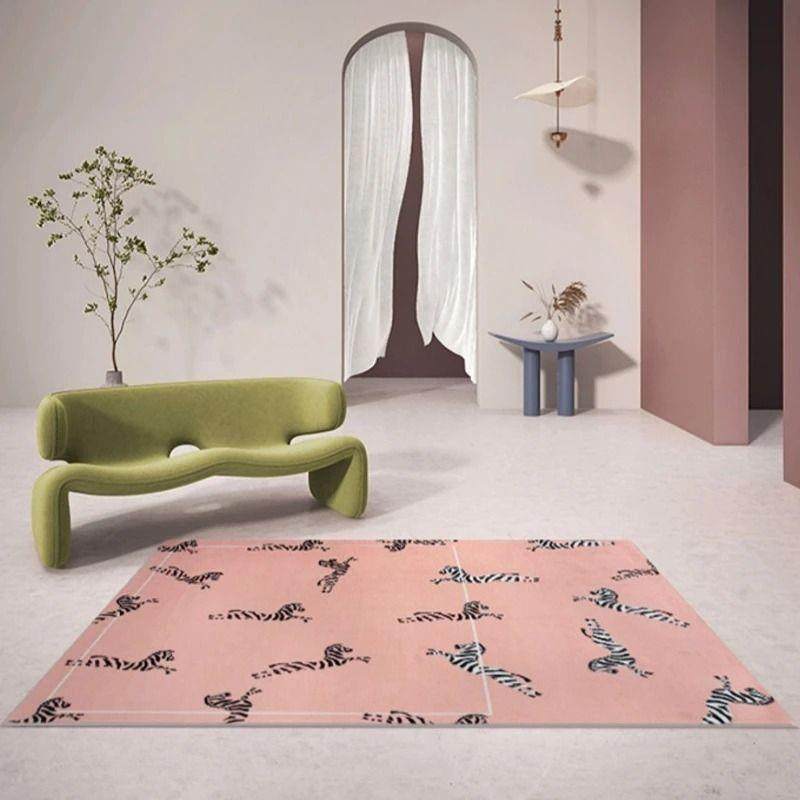 粉色少女风格现代极简主义图案法兰绒大地毯可洗客厅卧室防滑地垫,鲜花速递/花卉仿真/绿植园艺,割草机/草坪机,淘宝优惠券,粉丝福利购,淘宝优惠卷