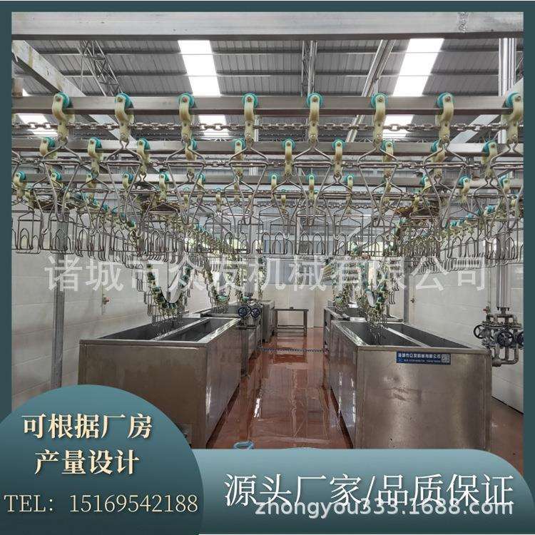 鸡鸭鹅脱毛机 家禽屠宰流水线设备 鸡宰杀鸡鸭鸽子 白条鸡屠宰线1
