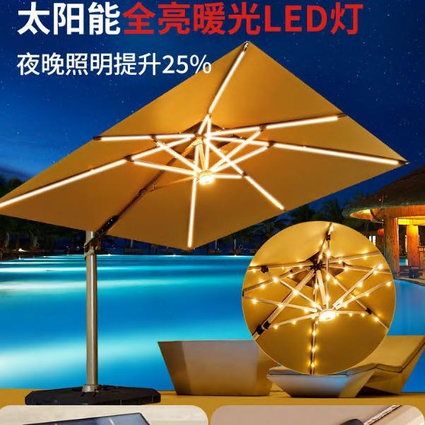 户外遮阳伞庭院伞露天阳台别墅花园大太阳伞棚商用室外摆摊罗马伞