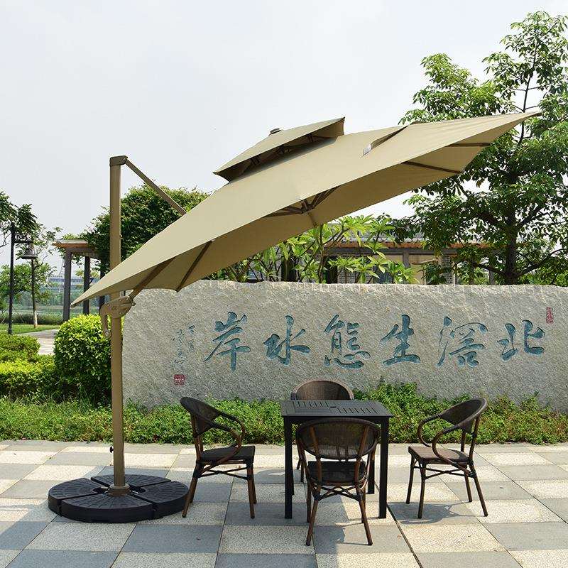 户外遮阳伞庭院伞露天阳台别墅花园大太阳伞棚商用室外摆摊罗马伞