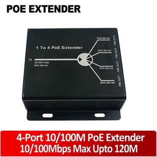POE Extender 1 to 4 poe, 1 TO 2 poe,防水POE extender,250M
