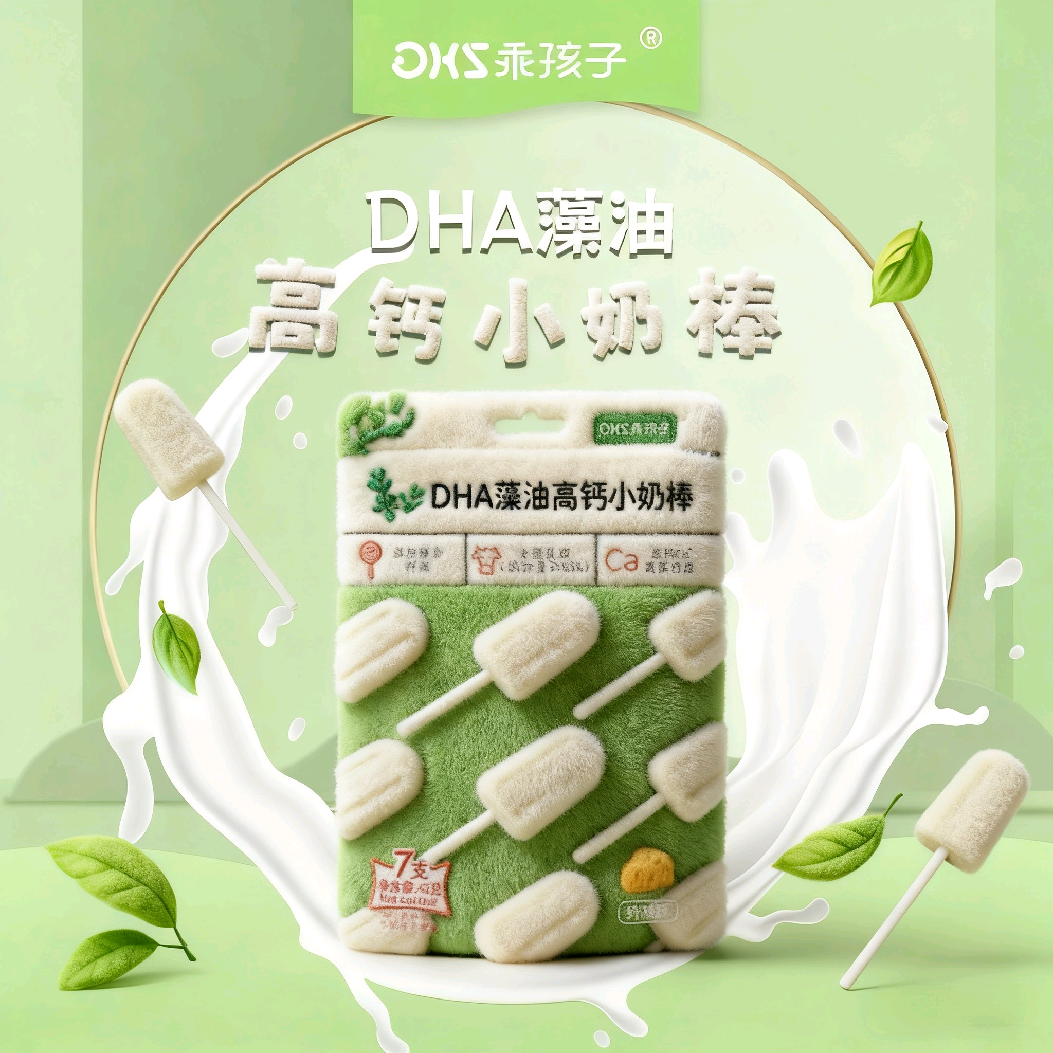 乖孩子DHA藻油高钙小奶棒棒糖进口奶粉儿童宝宝休闲零食独立包装,零食/坚果/特产,棒棒糖,淘宝优惠券,粉丝福利购,淘宝优惠卷