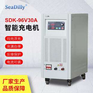 浮充充电机96V30A可调智能恒流恒压快速全自动充电器96V40A50A60A