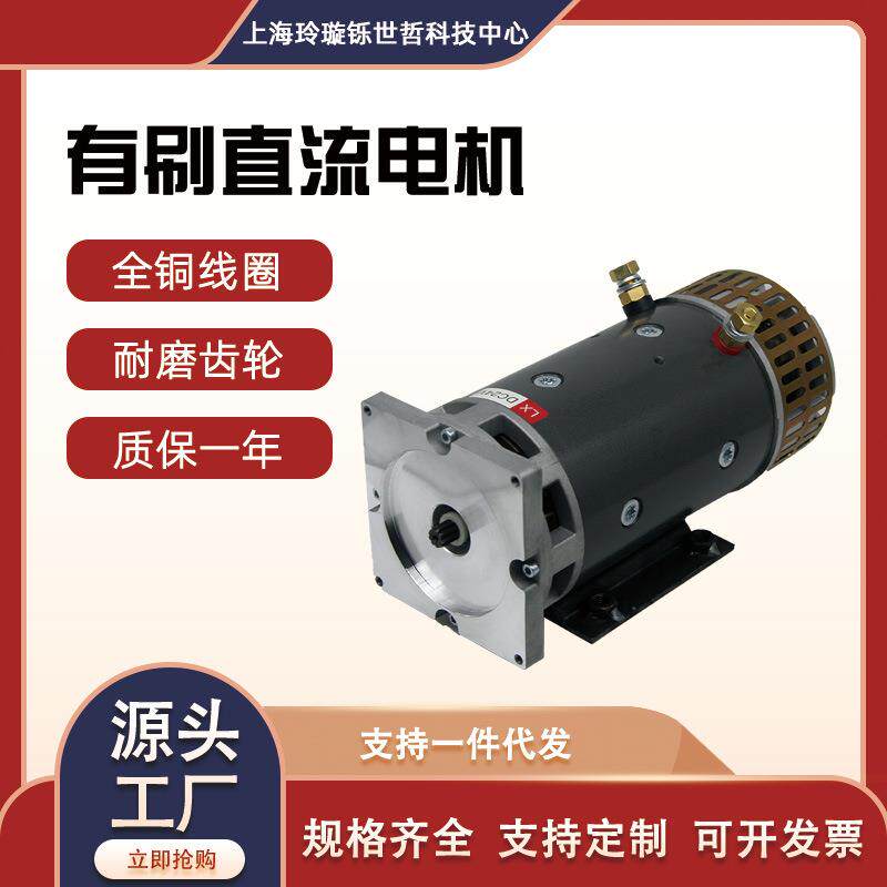 24v4kw低压直流有刷铜芯电机汽车尾板电动机堆高车动力单元马达