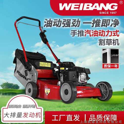 维邦WB536HH草坪机割草机GXV160动力21寸手推式钢底盘剪草除草机