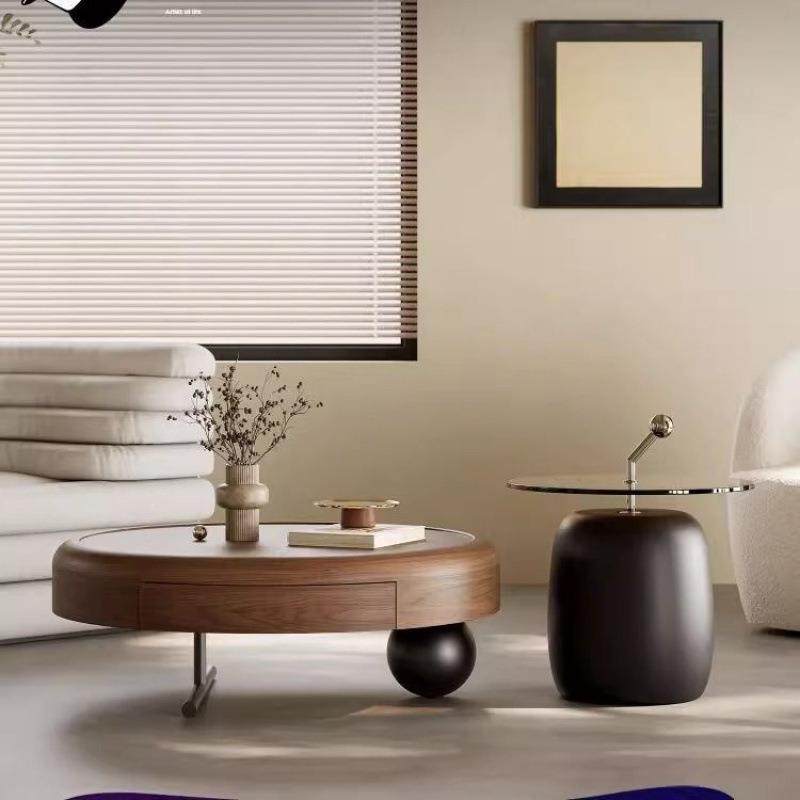 设计师意式轻奢圆形茶几组合创意高级客厅家用简约古风小户型新款,鲜花速递/花卉仿真/绿植园艺,割草机/草坪机,淘宝优惠券,粉丝福利购,淘宝优惠卷