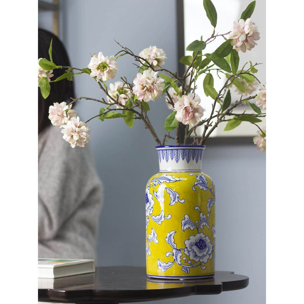 新中式中国风浮雕手绘高温青花瓷玄关电视柜陶瓷花瓶摆件装饰品,鲜花速递/花卉仿真/绿植园艺,割草机/草坪机,淘宝优惠券,粉丝福利购,淘宝优惠卷