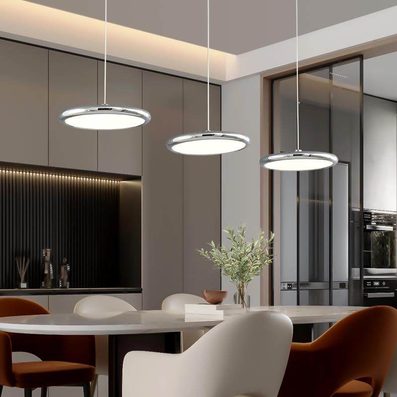飞碟餐厅吊灯国王湖现代简约圆形长盘三头餐桌饭厅吧台灯北欧极简,家装灯饰光源,智能吊灯,淘宝优惠券,粉丝福利购,淘宝优惠卷