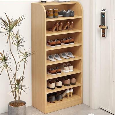 实木鞋架多层家用门口靠墙置物架入户门走廊小型收纳简易窄鞋柜