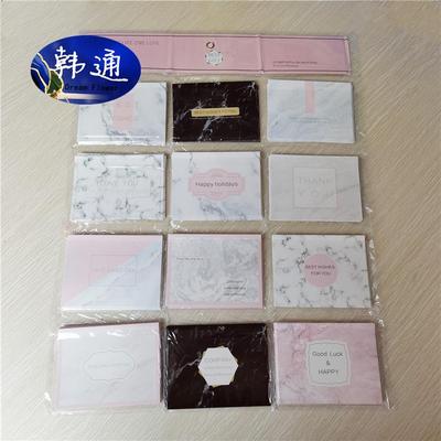 现货 韩式吊卡挂卡 桃心形节日祝福生日留言贺卡鲜花包装材料